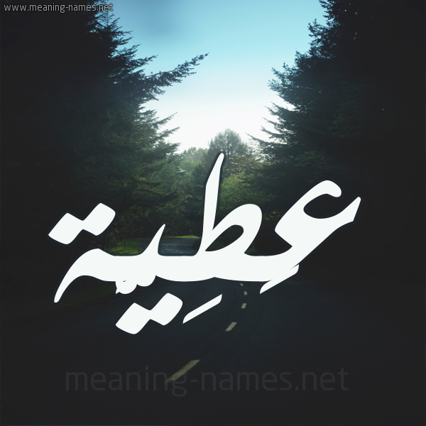 شكل 19 صوره طريق بين الشجر بخط رقعة صورة اسم عَطِيَّة AATEIAH شكل 19 صوره طريق بين الشجر بخط رقعة صورة اسم عَطِيَّة AATEIAH