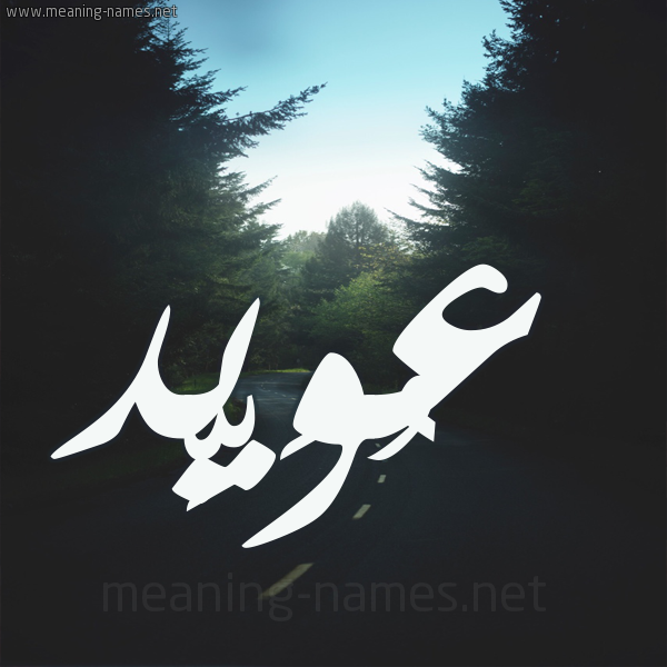 شكل 19 صوره طريق بين الشجر بخط رقعة صورة اسم عُوَيِّد AOOAIED شكل 19 صوره طريق بين الشجر بخط رقعة صورة اسم عُوَيِّد AOOAIED