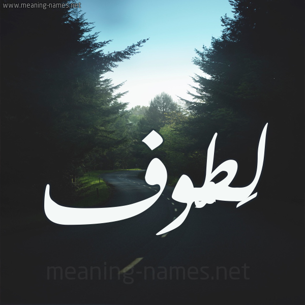 شكل 19 صوره طريق بين الشجر بخط رقعة صورة اسم لَطُّوف LATOOF شكل 19 صوره طريق بين الشجر بخط رقعة صورة اسم لَطُّوف LATOOF