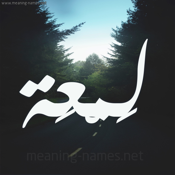 شكل 19 صوره طريق بين الشجر بخط رقعة صورة اسم لَمْعَة LAMAAH