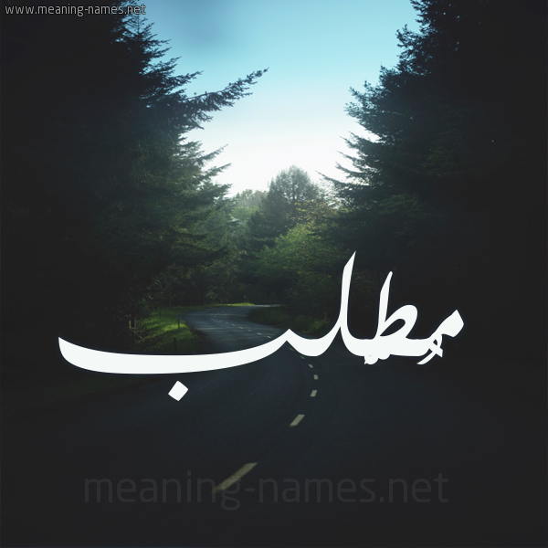 شكل 19 صوره طريق بين الشجر بخط رقعة صورة اسم مُطَّلب MOTALB شكل 19 صوره طريق بين الشجر بخط رقعة صورة اسم مُطَّلب MOTALB