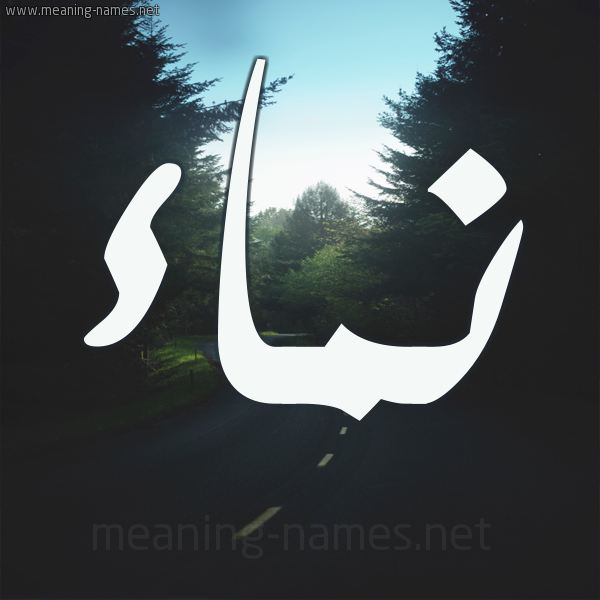 شكل 19 صوره طريق بين الشجر بخط رقعة صورة اسم نماء Namaa