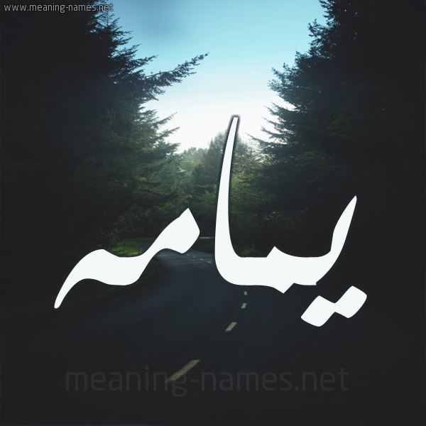 شكل 19 صوره طريق بين الشجر بخط رقعة صورة اسم يمامه ymama