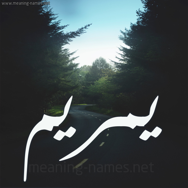 شكل 19 صوره طريق بين الشجر بخط رقعة صورة اسم يمريم Mariam