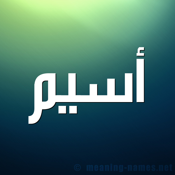 صورة اسم أسيم aseem شكل 1 صوره للإسم بخط عريض