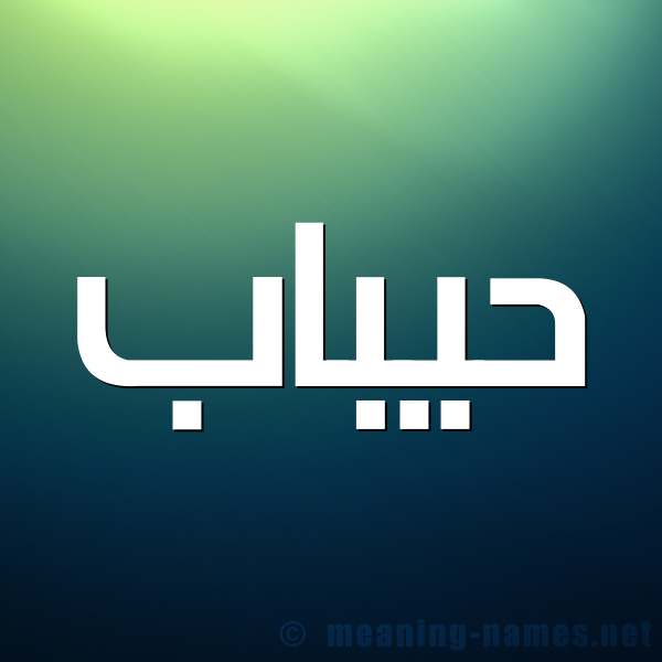 صورة اسم حيباب Habbab شكل 1 صوره للإسم بخط عريض