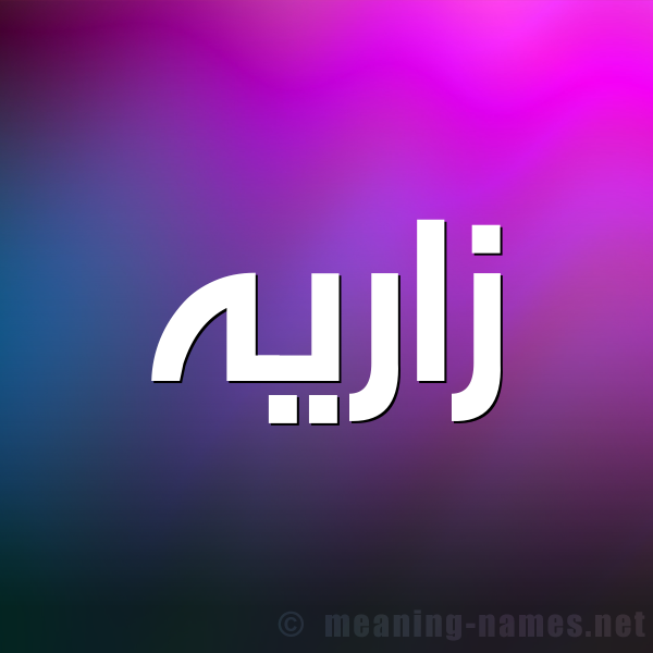 صورة اسم زارِيه ZAREIH شكل 1 صوره للإسم بخط عريض