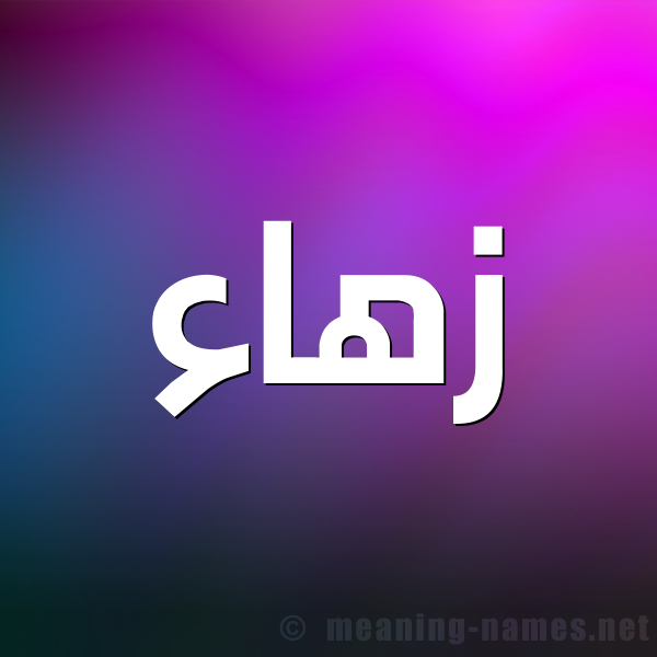 شكل 1 صوره للإسم بخط عريض صورة اسم زهاء Zha'a