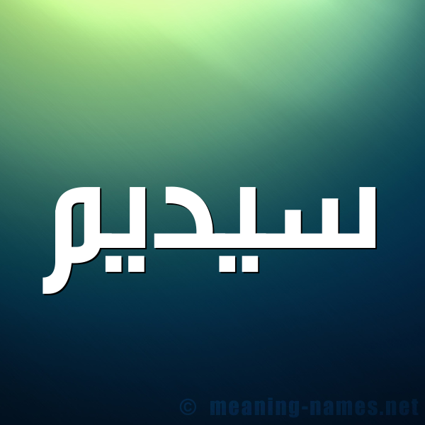 صورة اسم سيديم Sadeem شكل 1 صوره للإسم بخط عريض