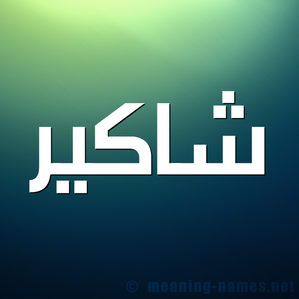شكل 1 صوره للإسم بخط عريض صورة اسم شاكير Shaker