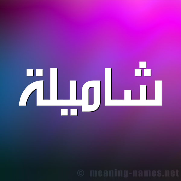 صورة اسم شاميلة Shamela شكل 1 صوره للإسم بخط عريض