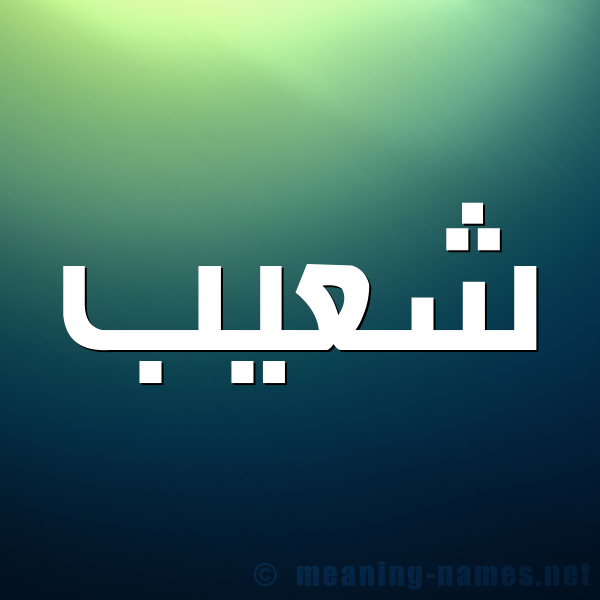 صورة اسم شُعيب Shoaib شكل 1 صوره للإسم بخط عريض