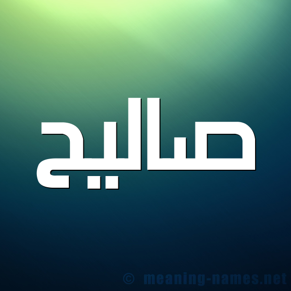شكل 1 صوره للإسم بخط عريض صورة اسم صاليح Saleh