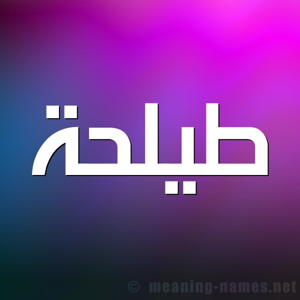 صورة اسم طيلحة Talha شكل 1 صوره للإسم بخط عريض