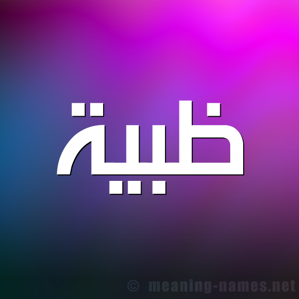 صورة اسم ظبية Zbyh شكل 1 صوره للإسم بخط عريض