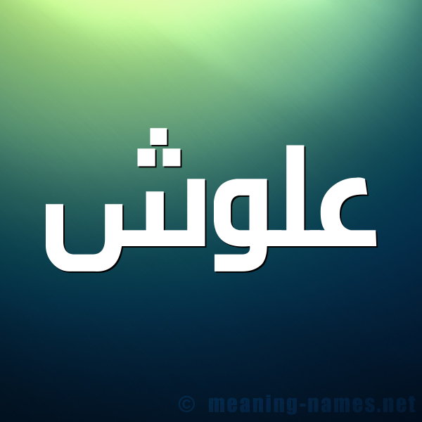 شكل 1 صوره للإسم بخط عريض صورة اسم علوش Alwsh