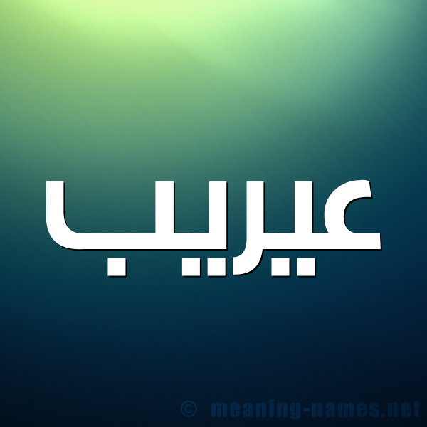 صورة اسم عيريب Areeb شكل 1 صوره للإسم بخط عريض