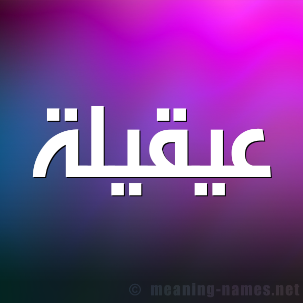 صورة اسم عيقيلة Aqila شكل 1 صوره للإسم بخط عريض