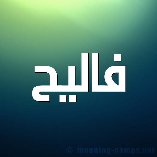 شكل 1 صوره للإسم بخط عريض صورة اسم فاليح Faleh