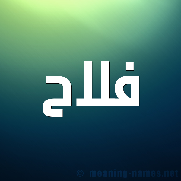 صورة اسم فَلاَح FALAAH شكل 1 صوره للإسم بخط عريض