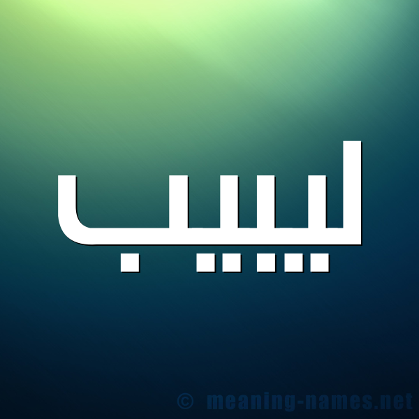 شكل 1 صوره للإسم بخط عريض صورة اسم ليبيب Labib