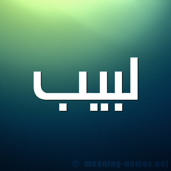 صورة اسم لَبِيب LABEIB شكل 1 صوره للإسم بخط عريض