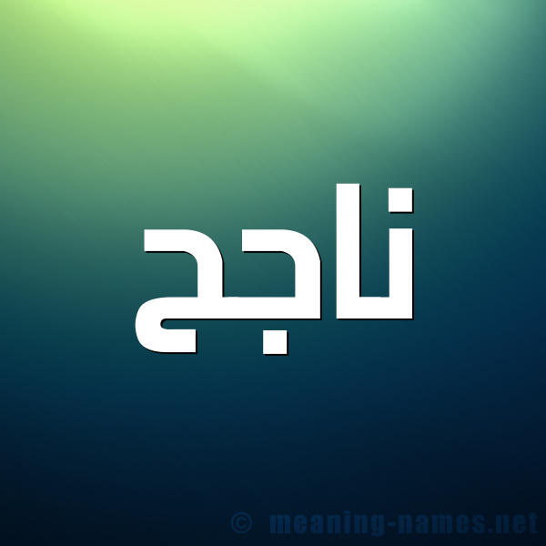 صورة اسم ناجح Nagh شكل 1 صوره للإسم بخط عريض