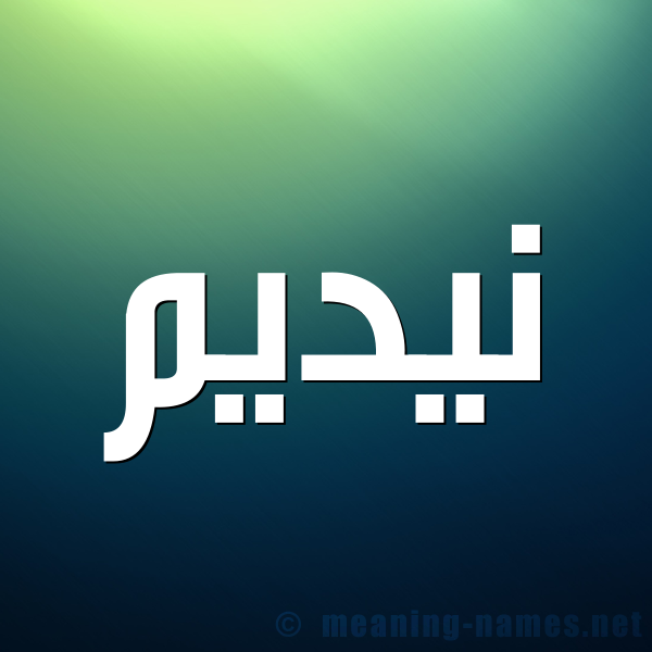 صورة اسم نيديم Nadeem شكل 1 صوره للإسم بخط عريض