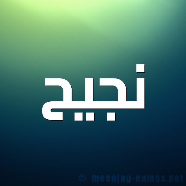 صورة اسم نَجيح NAGIH شكل 1 صوره للإسم بخط عريض