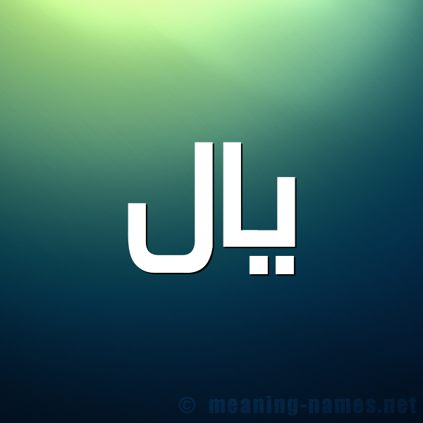 شكل 1 صوره للإسم بخط عريض صورة اسم يال Iyale