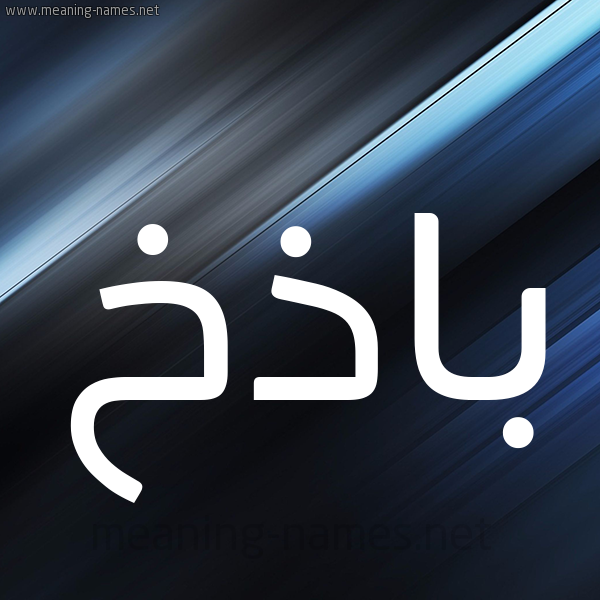 شكل 3 صوره ديجيتال للإسم بخط عريض صورة اسم باذخ Badhkh