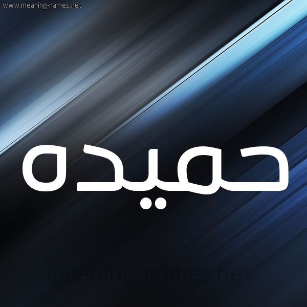 شكل 3 صوره ديجيتال للإسم بخط عريض صورة اسم حميده Hameda