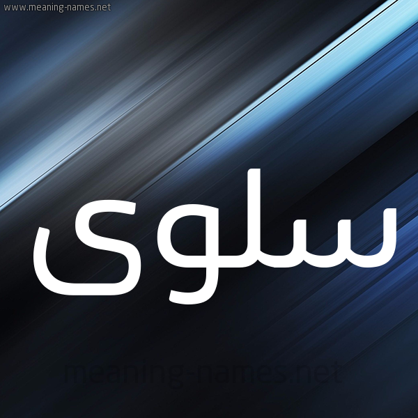 شكل 3 صوره ديجيتال للإسم بخط عريض صورة اسم سَلوى Salwa