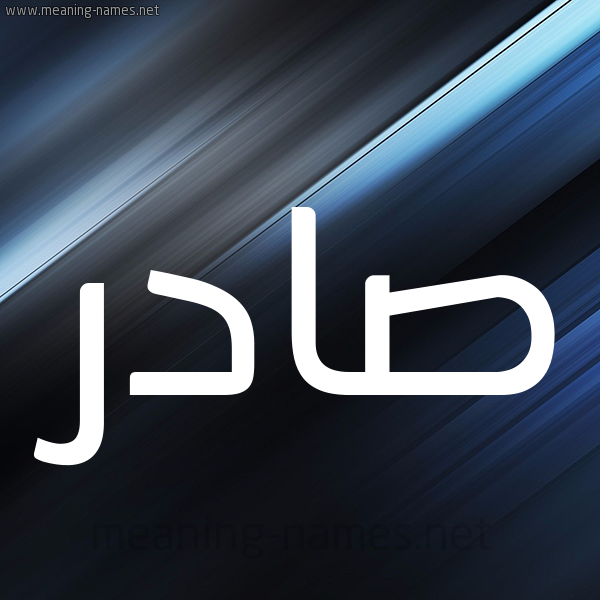 شكل 3 صوره ديجيتال للإسم بخط عريض صورة اسم صادر Sadr
