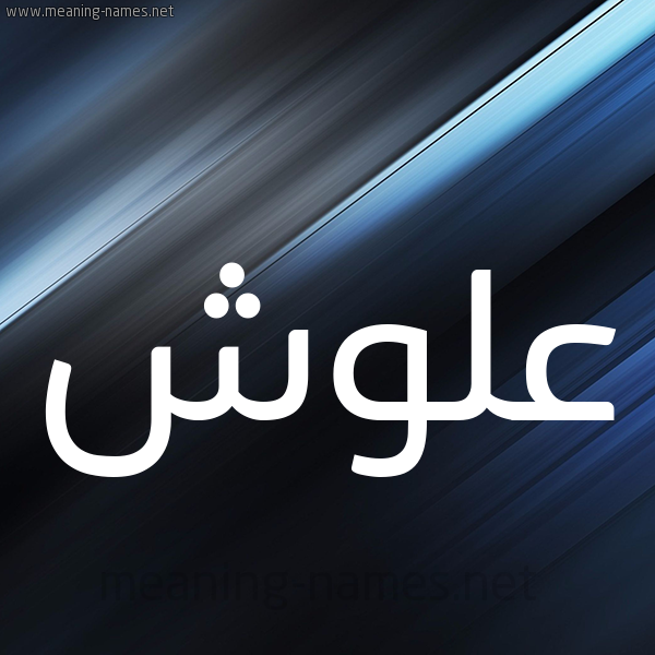 شكل 3 صوره ديجيتال للإسم بخط عريض صورة اسم علوش Alwsh
