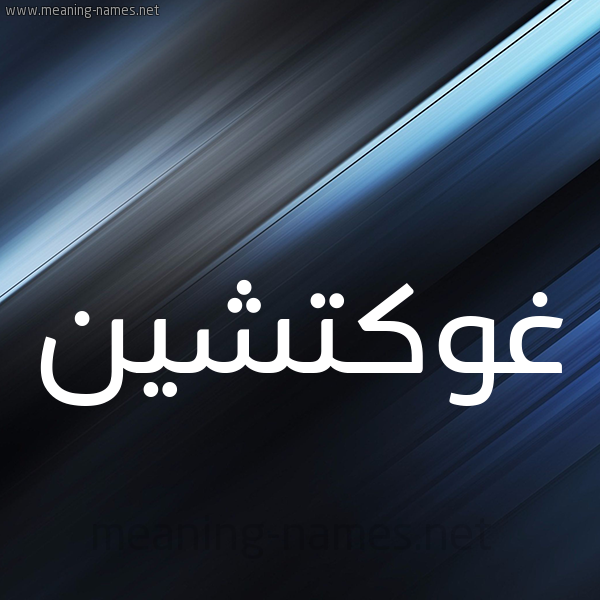 شكل 3 صوره ديجيتال للإسم بخط عريض صورة اسم غوكتشين Ghoktchin