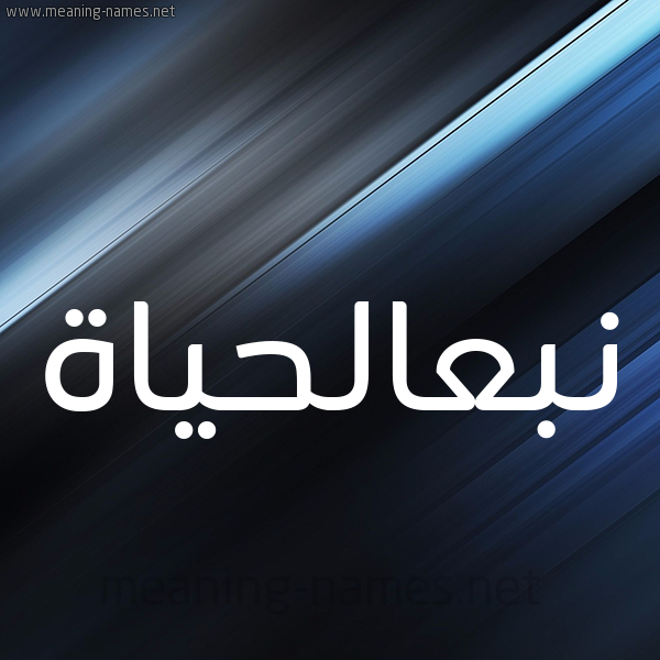 شكل 3 صوره ديجيتال للإسم بخط عريض صورة اسم نبعالحياة Nb'alhyah