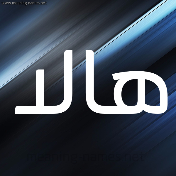 شكل 3 صوره ديجيتال للإسم بخط عريض صورة اسم هالا Hala