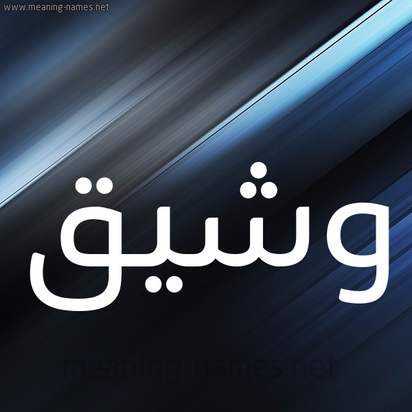 شكل 3 صوره ديجيتال للإسم بخط عريض صورة اسم وشيق Wshyq