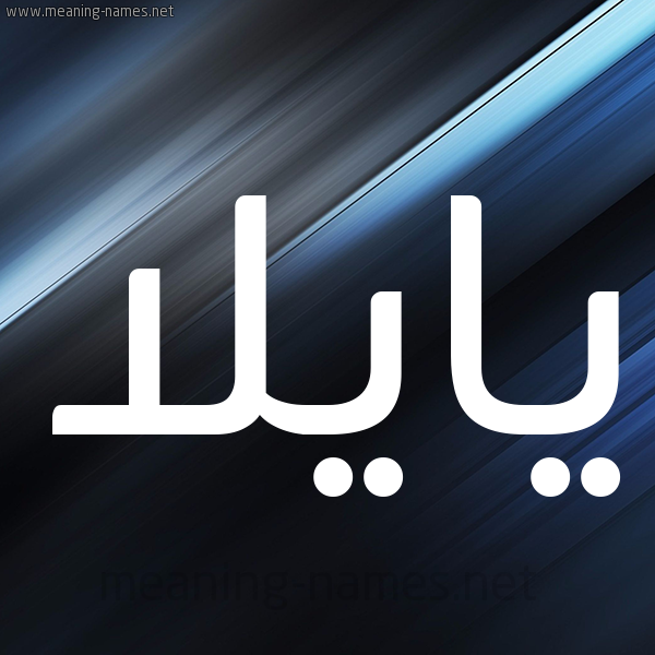 شكل 3 صوره ديجيتال للإسم بخط عريض صورة اسم يايلا Aila