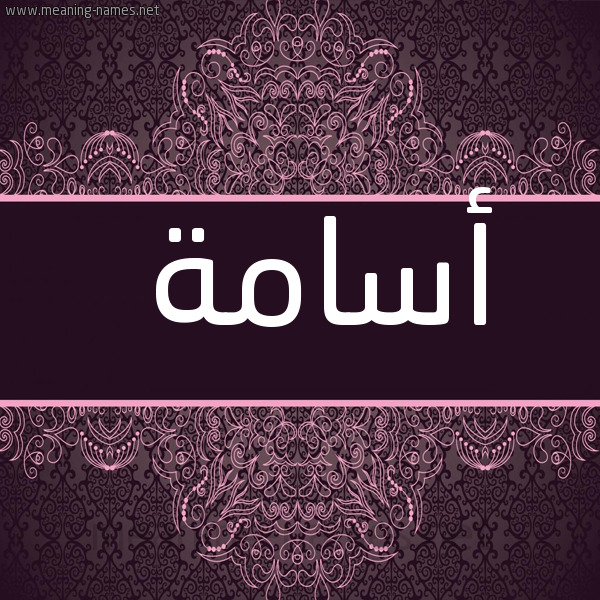 شكل 4 صوره زخرفة عربي للإسم بخط عريض صورة اسم أسامة Osama