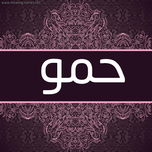 شكل 4 صوره زخرفة عربي للإسم بخط عريض صورة اسم حمو Hammou
