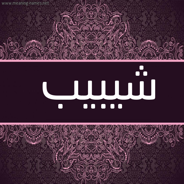 شكل 4 صوره زخرفة عربي للإسم بخط عريض صورة اسم شيبيب Shabib