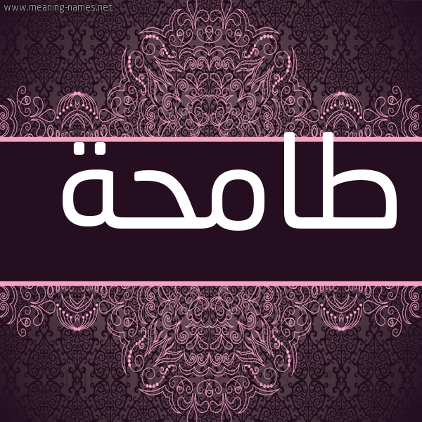 شكل 4 صوره زخرفة عربي للإسم بخط عريض صورة اسم طامحة TAMHH