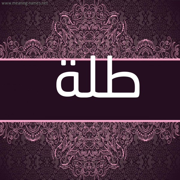 شكل 4 صوره زخرفة عربي للإسم بخط عريض صورة اسم طلة Tlh