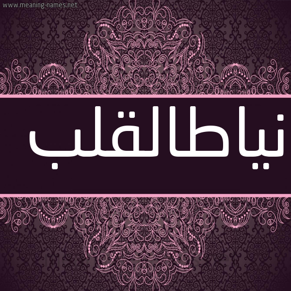 شكل 4 صوره زخرفة عربي للإسم بخط عريض صورة اسم نياطالقلب Nyatalqlb