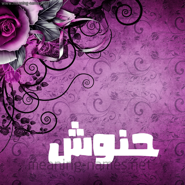 شكل 5 صوره زخرفة وورده للإسم بخط عريض صورة اسم حَنُّوش HANOOSH شكل 5 صوره زخرفة وورده للإسم بخط عريض صورة اسم حَنُّوش HANOOSH