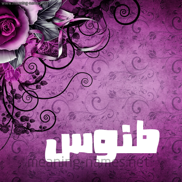 شكل 5 صوره زخرفة وورده للإسم بخط عريض صورة اسم طَنُّوس TANOOS شكل 5 صوره زخرفة وورده للإسم بخط عريض صورة اسم طَنُّوس TANOOS