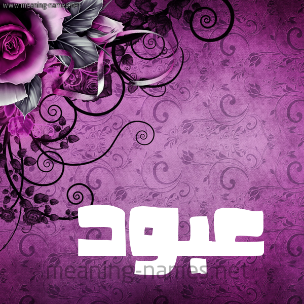 شكل 5 صوره زخرفة وورده للإسم بخط عريض صورة اسم عَبُّود AABOOD شكل 5 صوره زخرفة وورده للإسم بخط عريض صورة اسم عَبُّود AABOOD