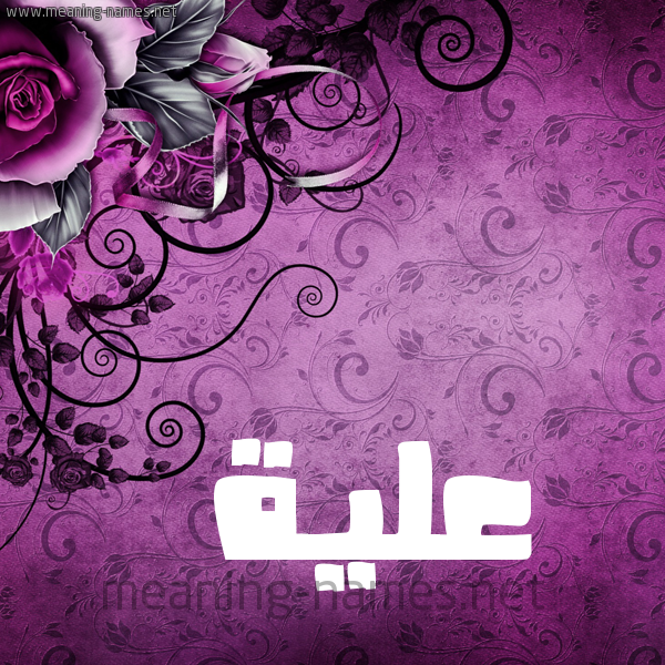 شكل 5 صوره زخرفة وورده للإسم بخط عريض صورة اسم عَلِيَّة AALEIAH شكل 5 صوره زخرفة وورده للإسم بخط عريض صورة اسم عَلِيَّة AALEIAH